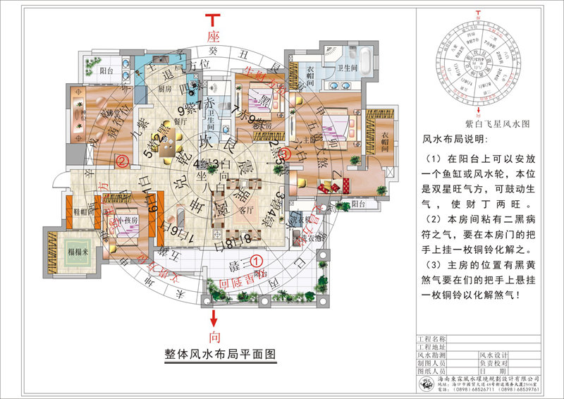 整体风水布局平面图